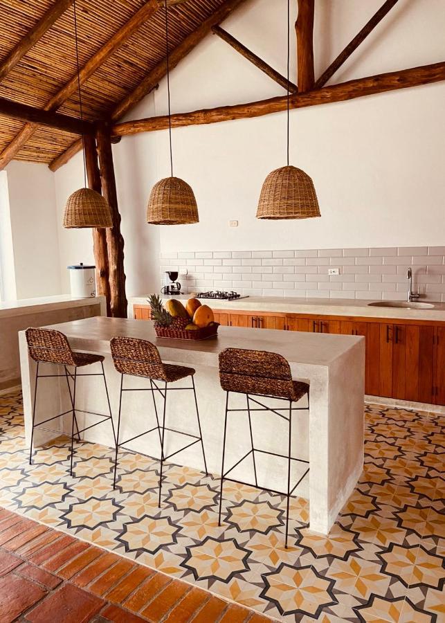 Casa Santo Domingo Guadalupe Santander Hotell Exteriör bild